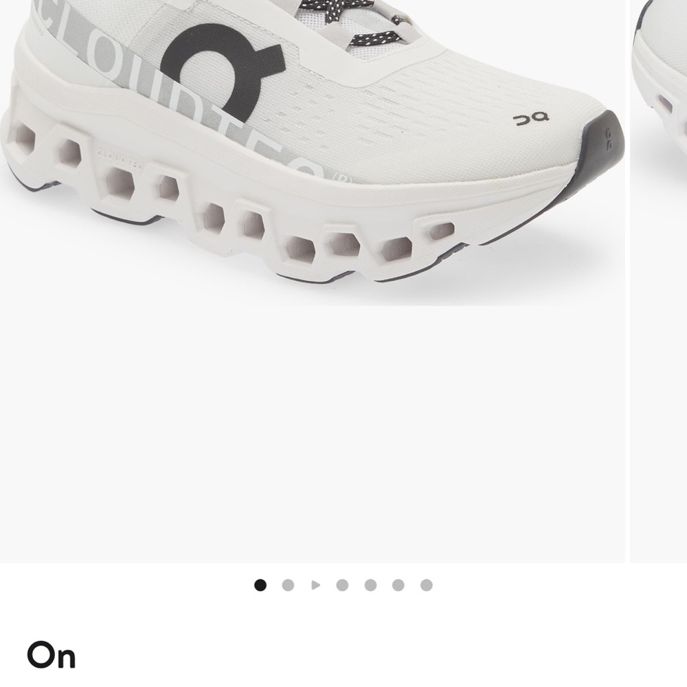 On Running White and Black Athletic Shoes